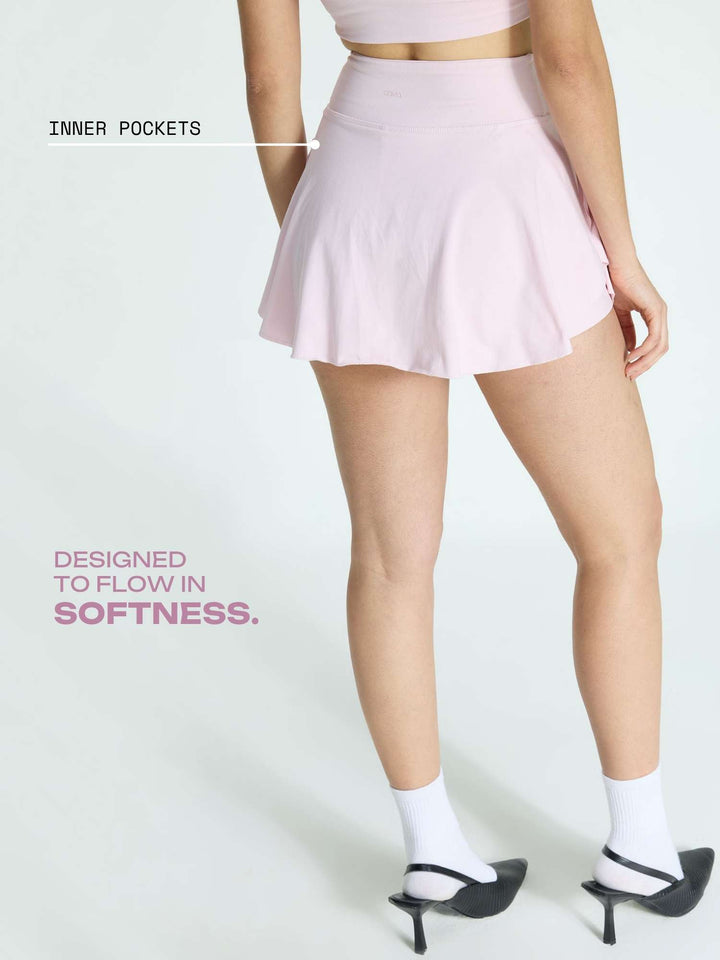 Pink Cotton Twirl Skorts