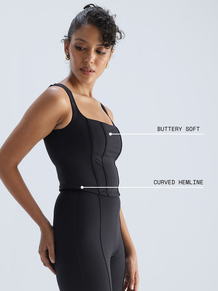 Black Club Corset Top