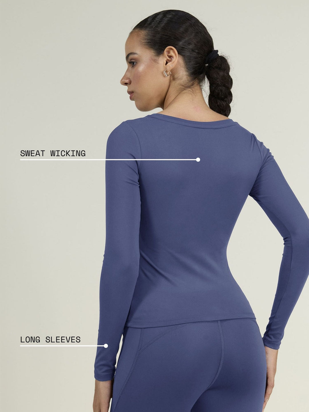 Navy Sculpt Scoop Top