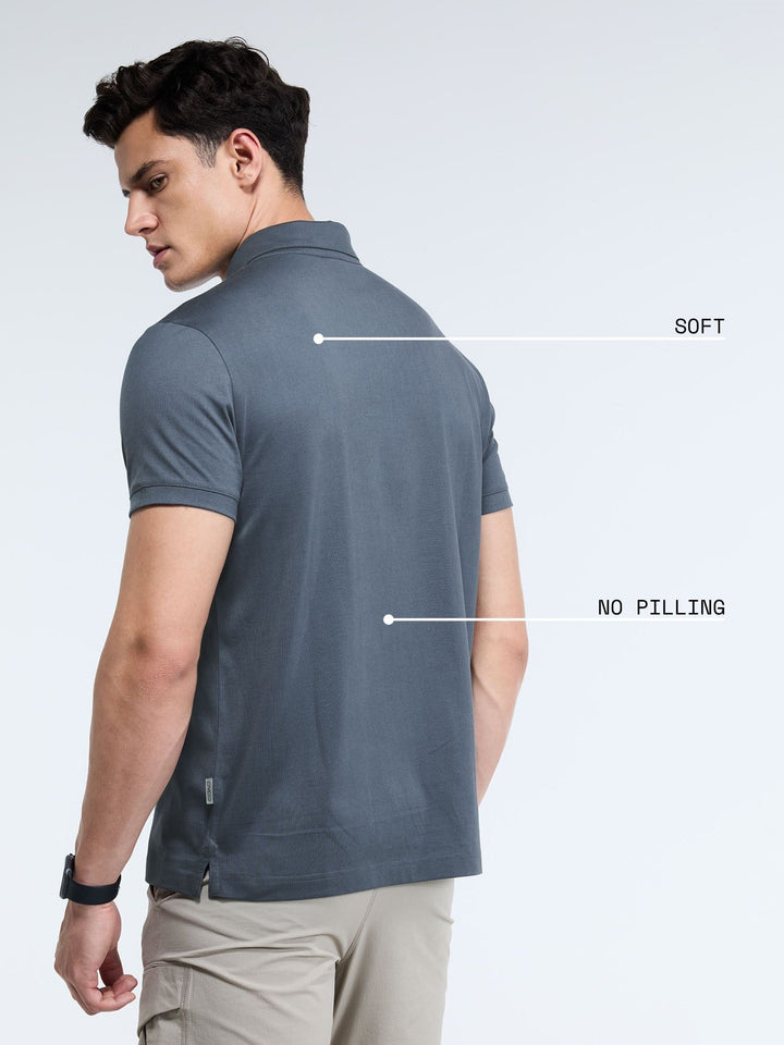 Ash Supima Polo T-Shirt - Regular Fit