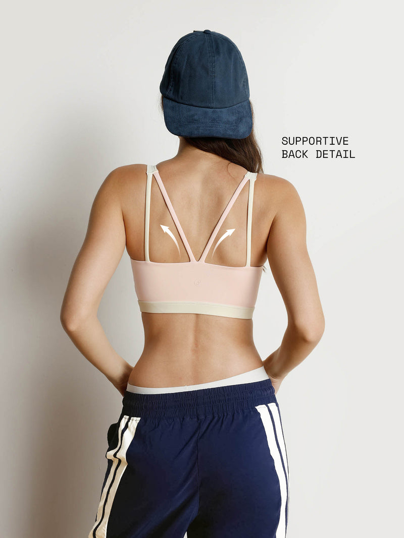 Blush Splitline Sports Bra