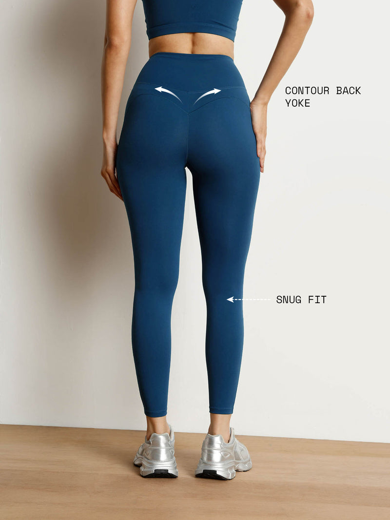 Blue Contour Snug Leggings