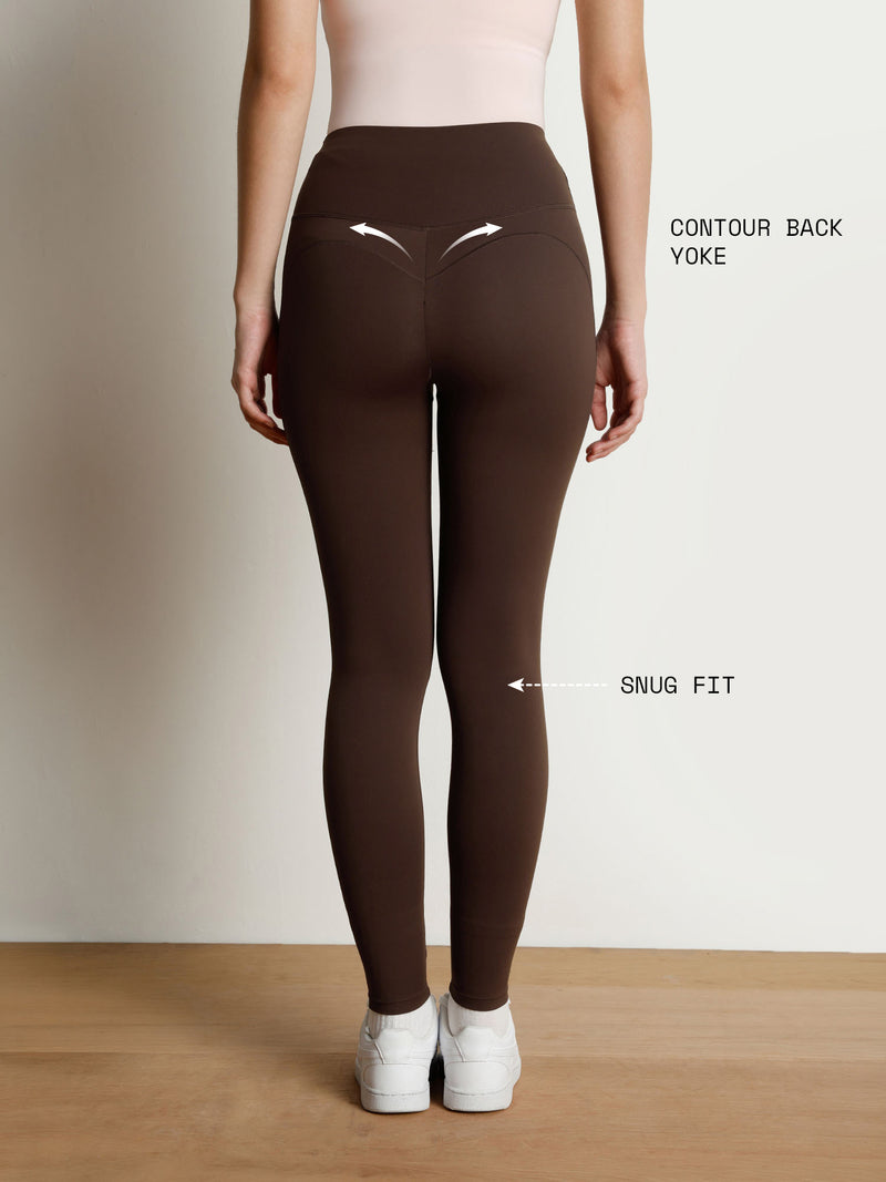 Brown Contour Snug Leggings