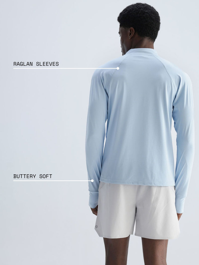 Ice Blue Athletic Quarter-Zip