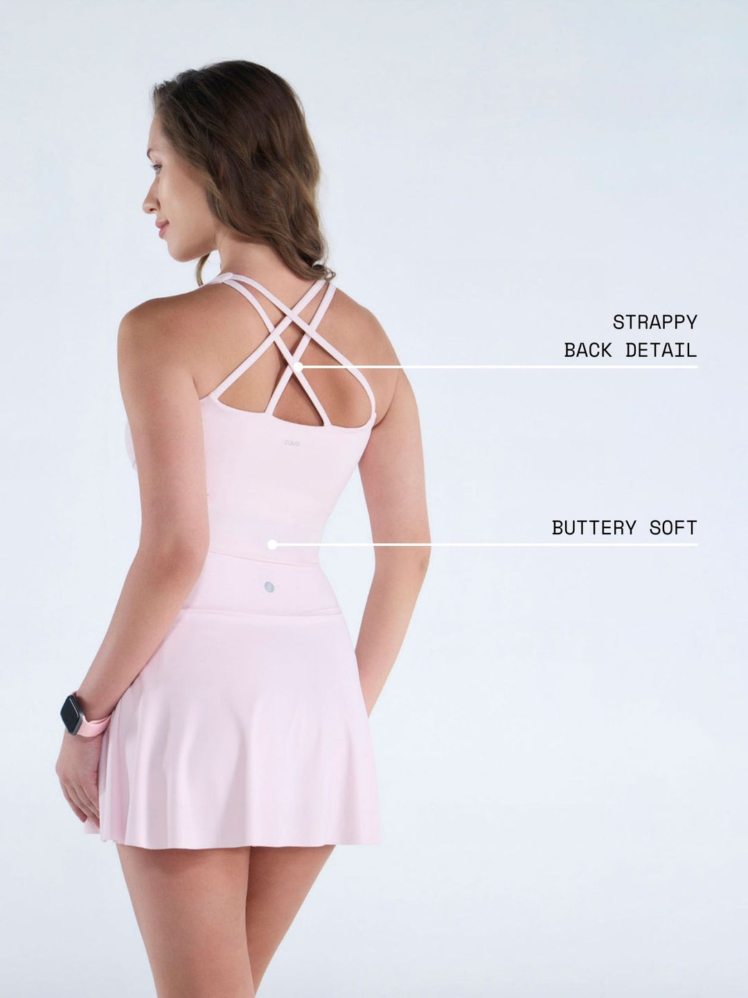 Blush Heartline Sports Bra