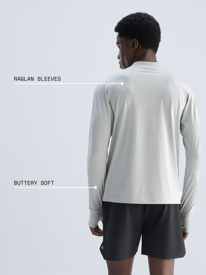 Light Grey Athletic Quarter-Zip