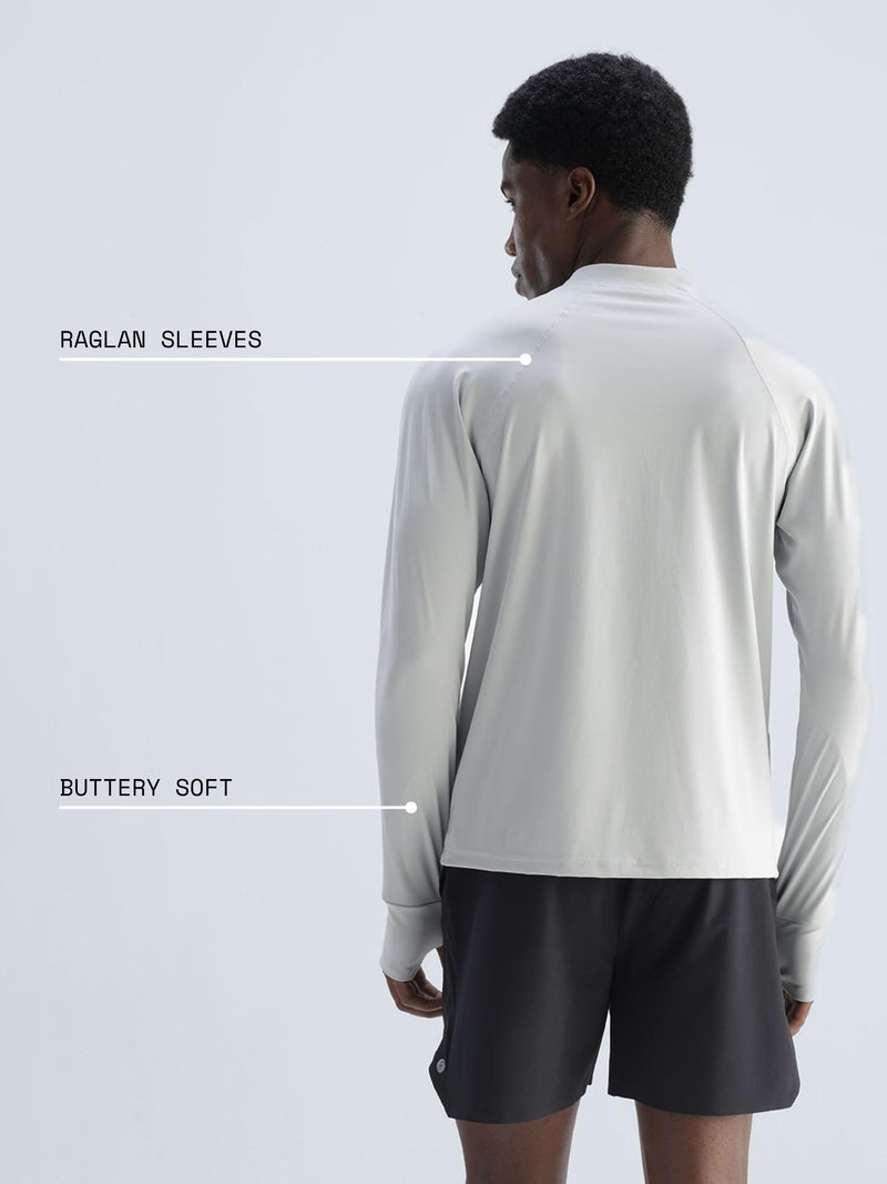 Light Grey Athletic Quarter-Zip