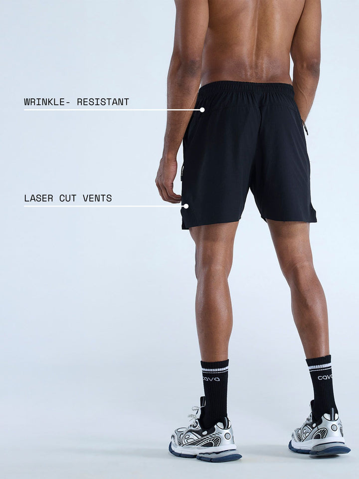 Black 5" Train-In Shorts