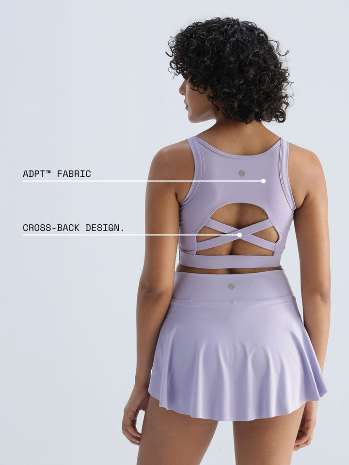 Lilac Hyper Mesh Sports Bra