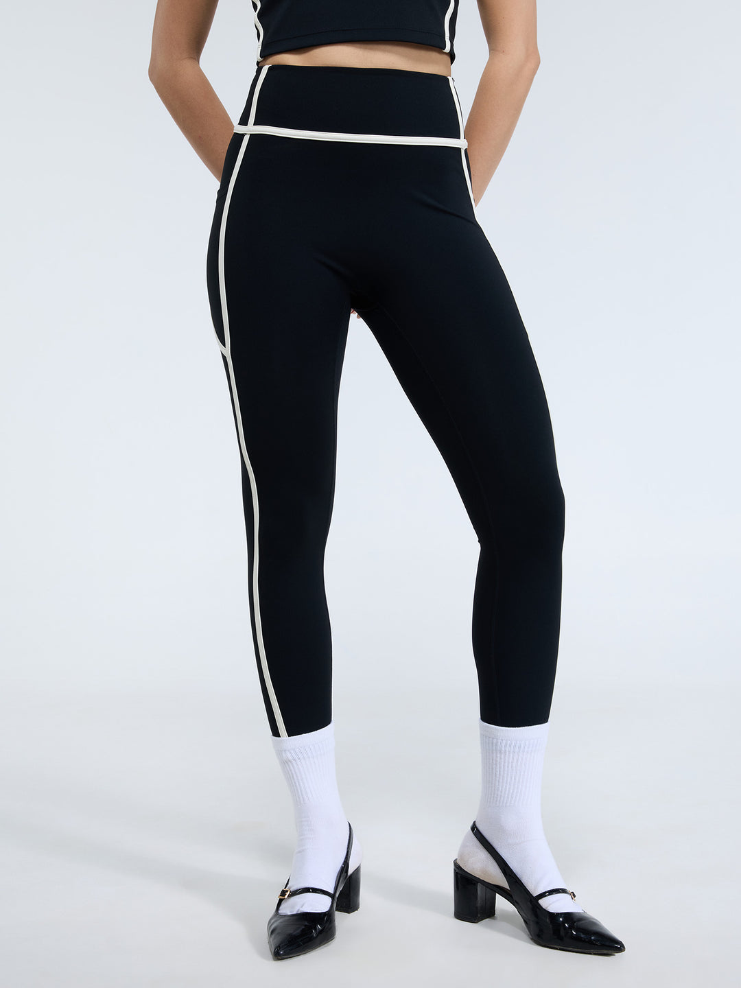 Aerial Contrast Leggings - Pack of 2