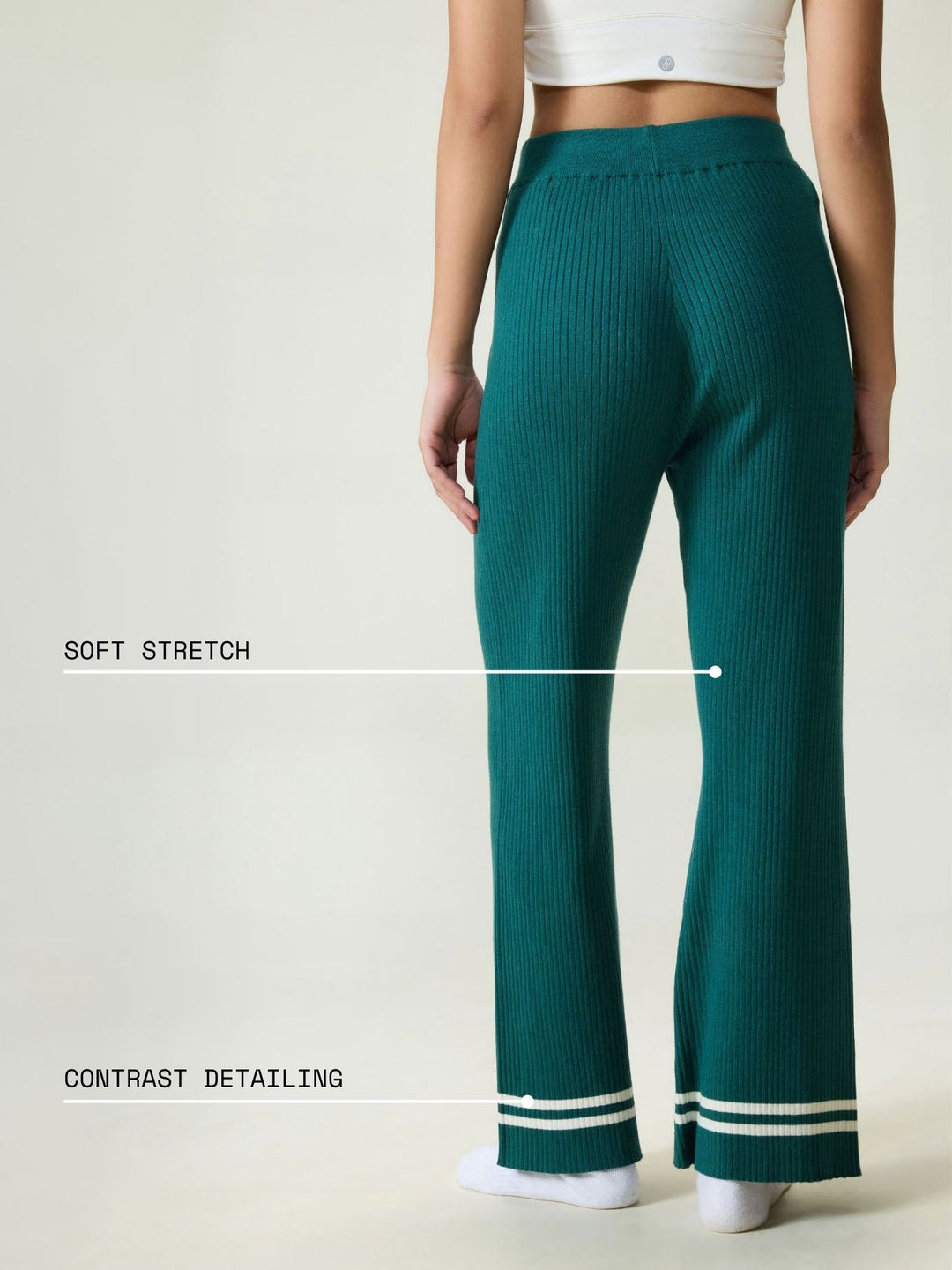 Pine Rib-knit Trousers