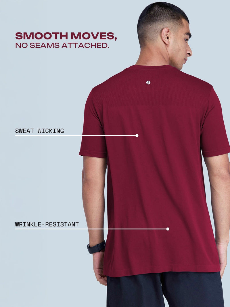 Red Pulse Seamless Tee