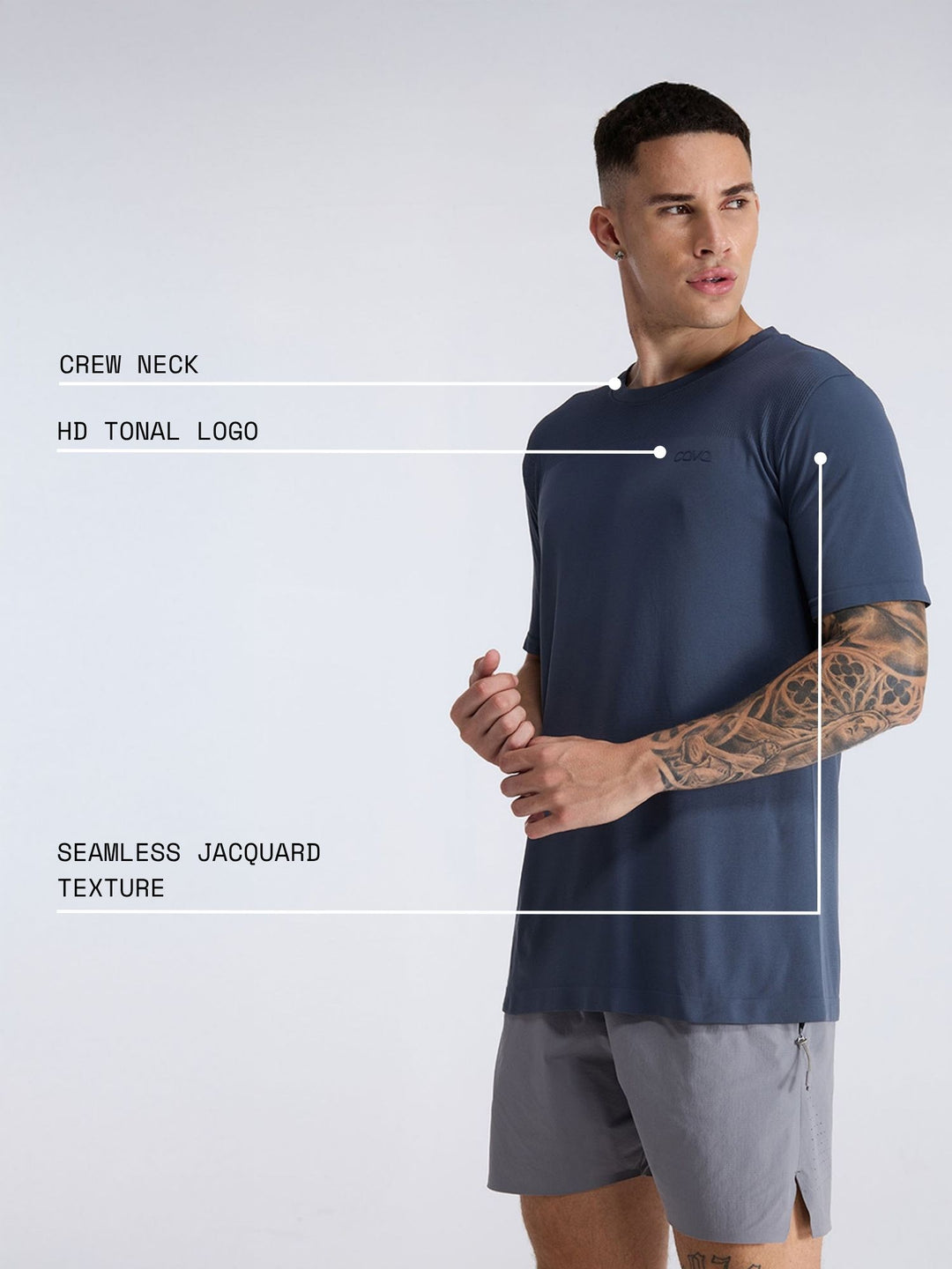 Ash Pulse Seamless Tee