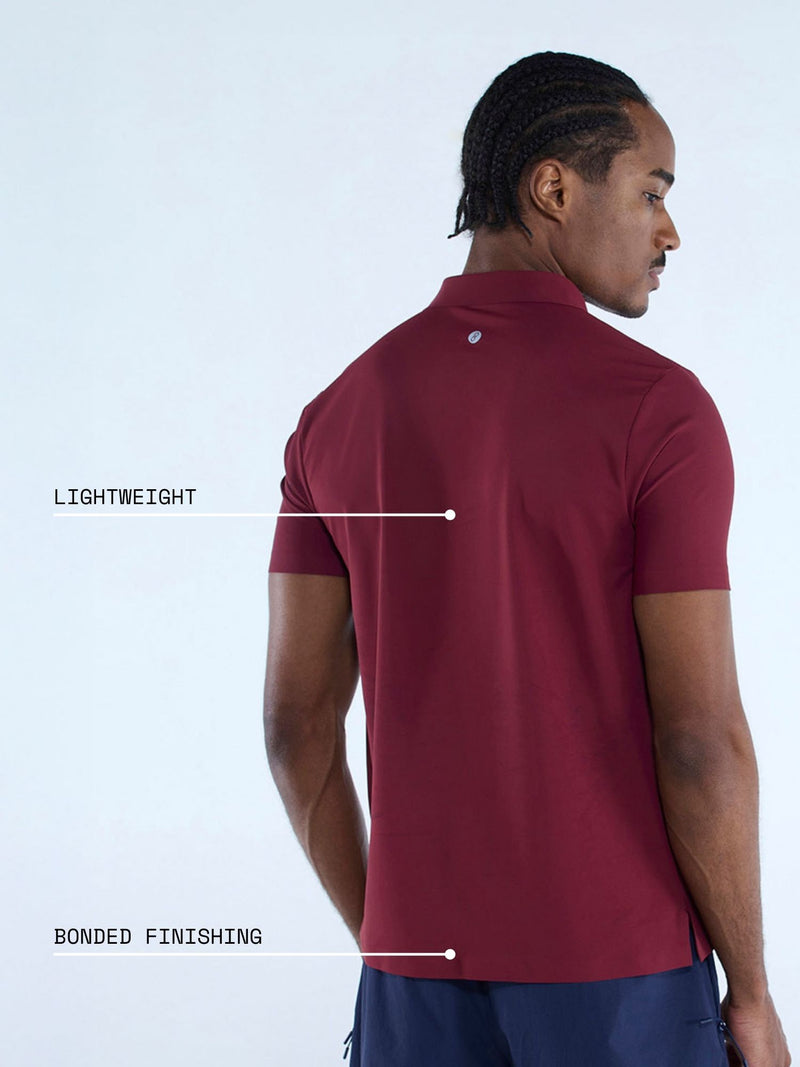 Burgundy Ace Bond Polo