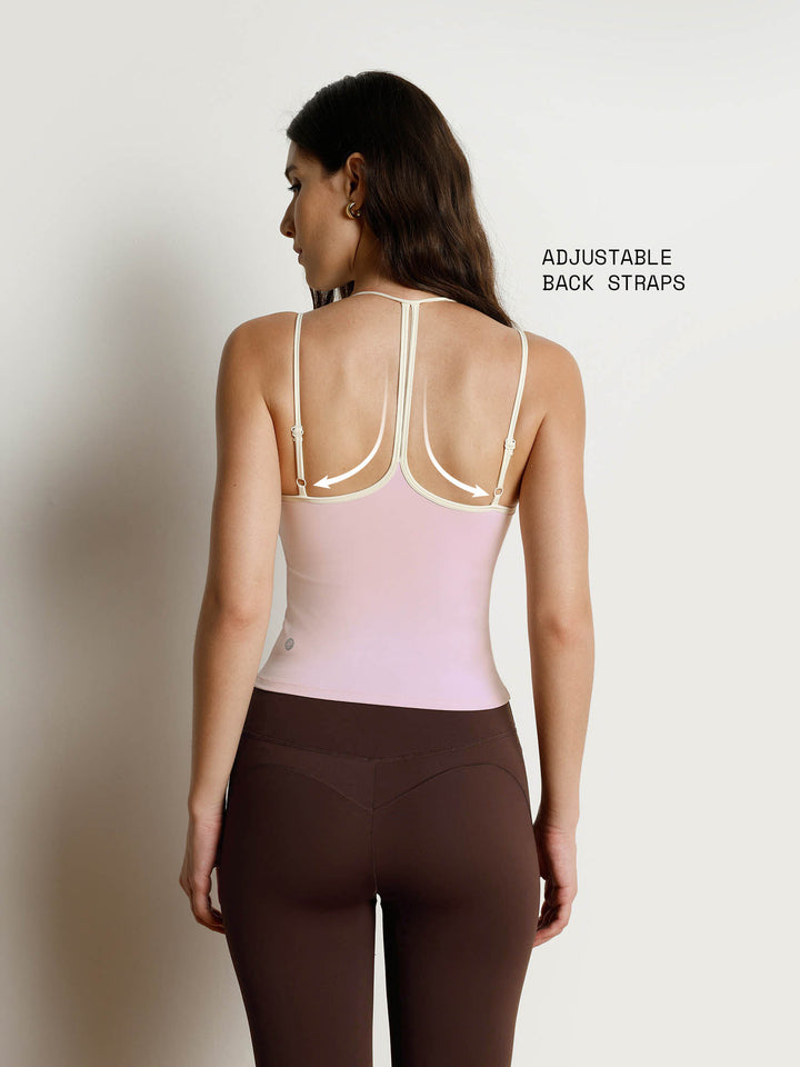 Blush Retro Halterneck Tank