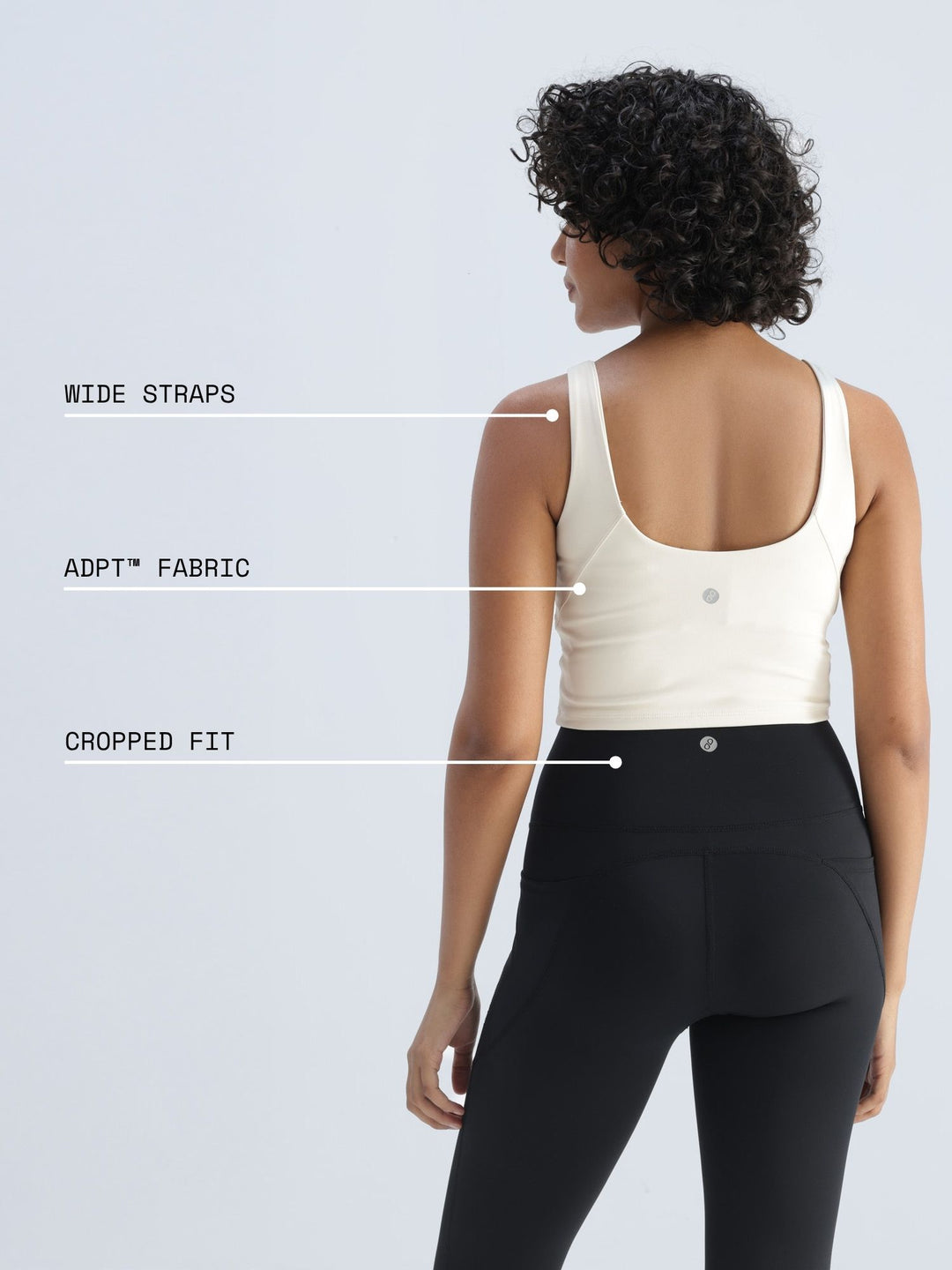 Ivory Refine Crop Tank