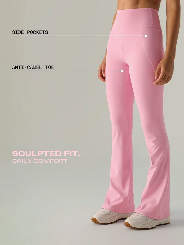 Pink Sculpt Bootcut Leggings