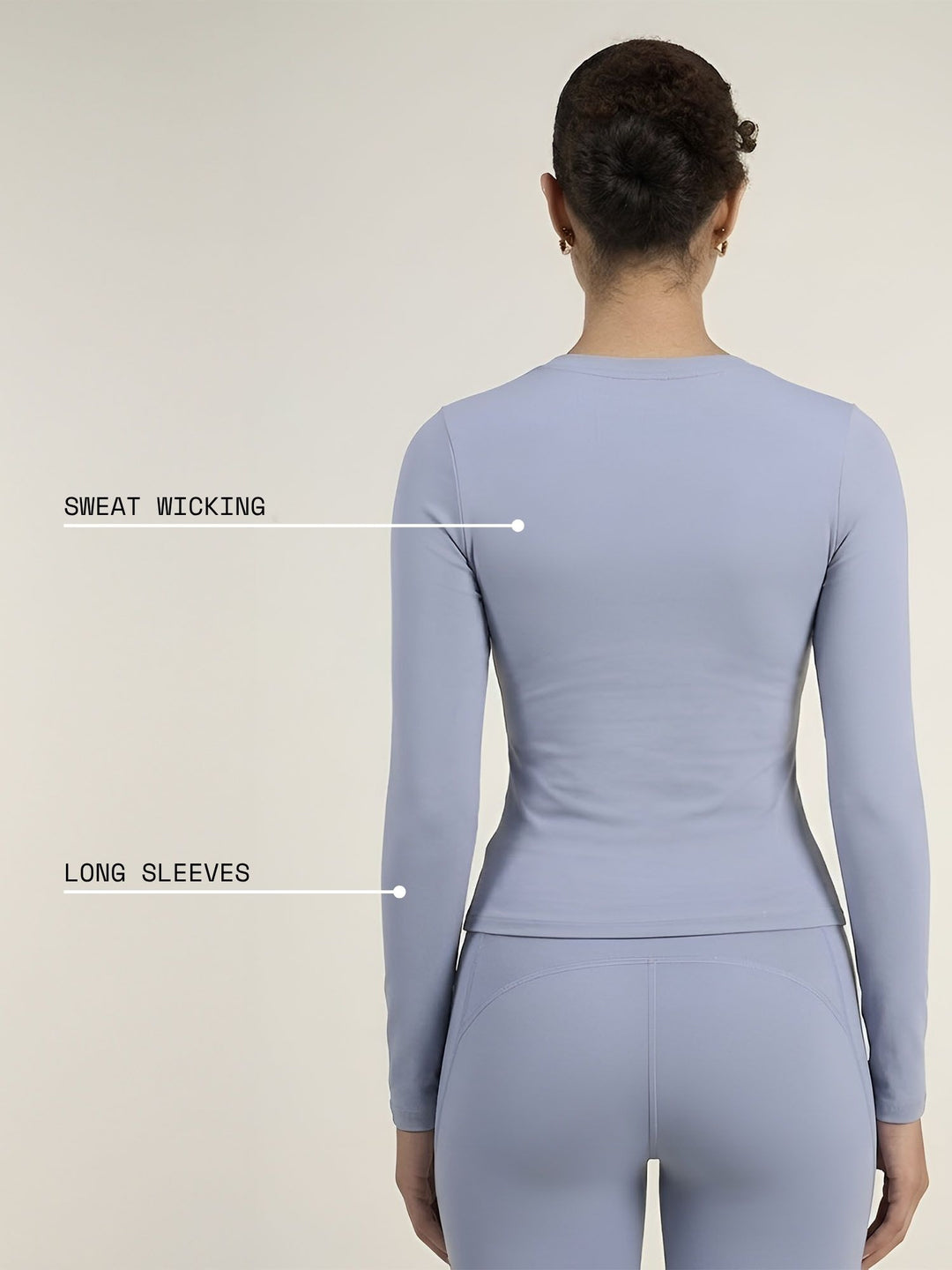 Storm Blue Sculpt V-Neck Top