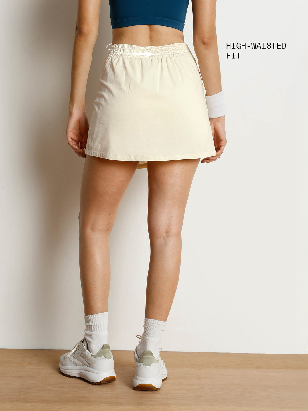 Ivory Wrap Woven Skorts