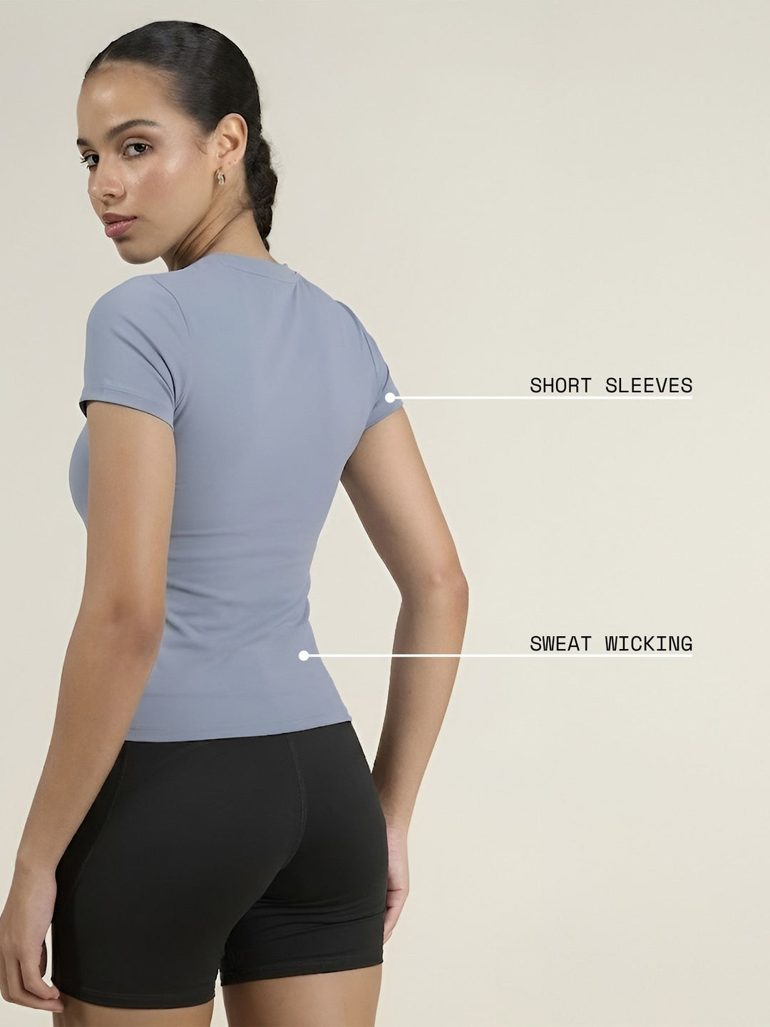 Storm Blue Sculpt Core Top