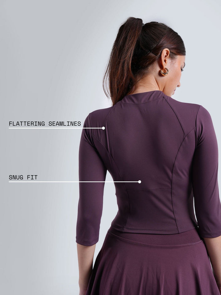 Wine Silhouette Zip Top