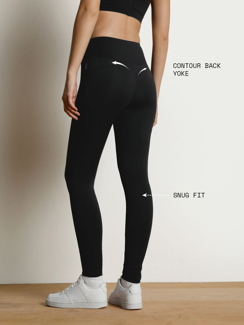 Black Contour Snug Leggings