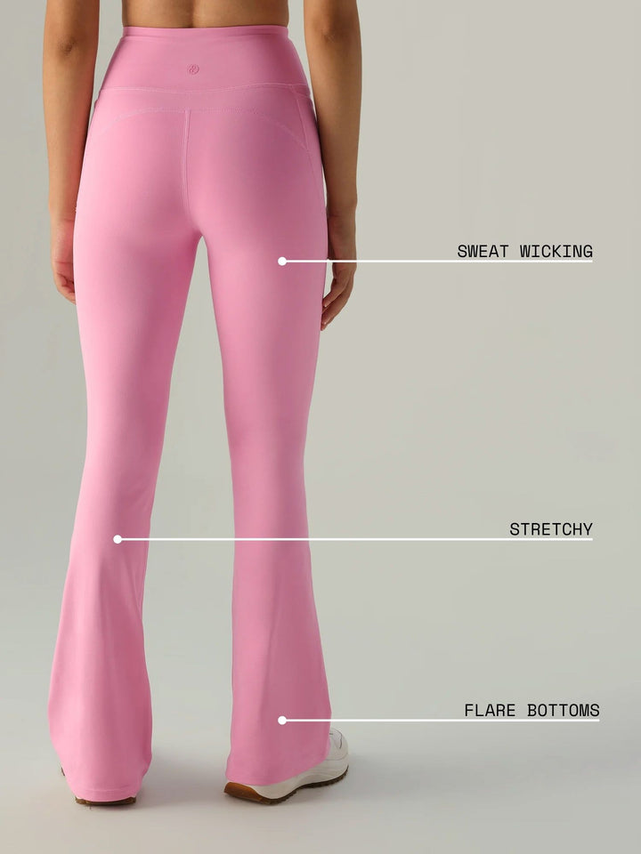 Pink Sculpt Bootcut Leggings