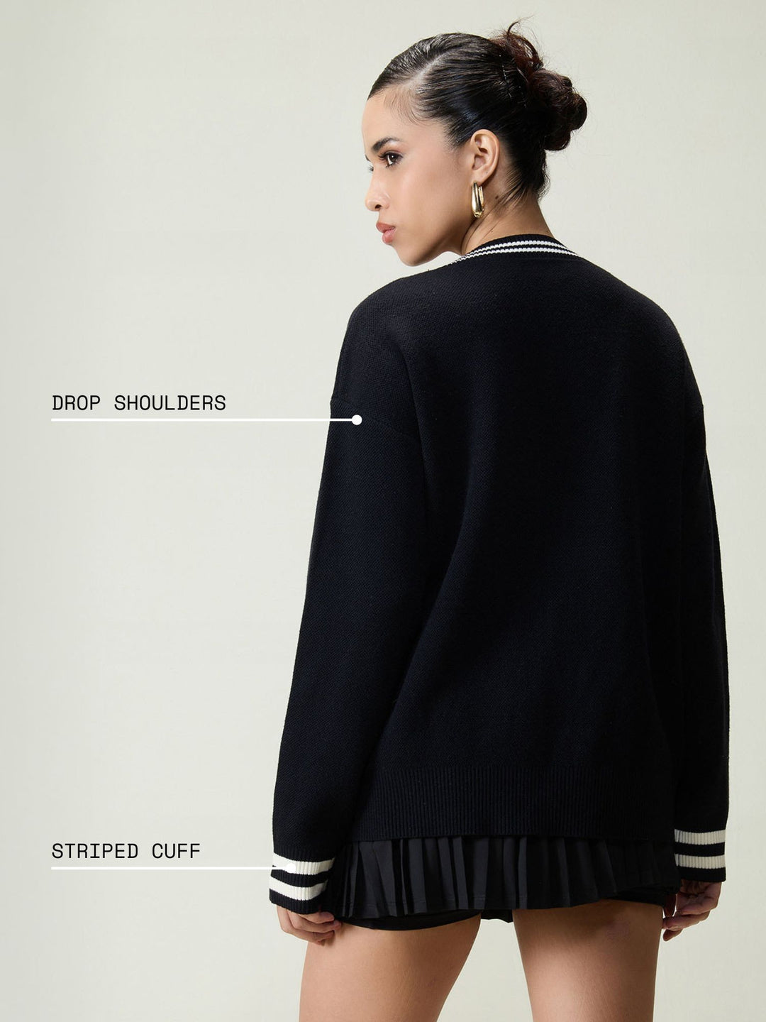 Black Club Cardigan