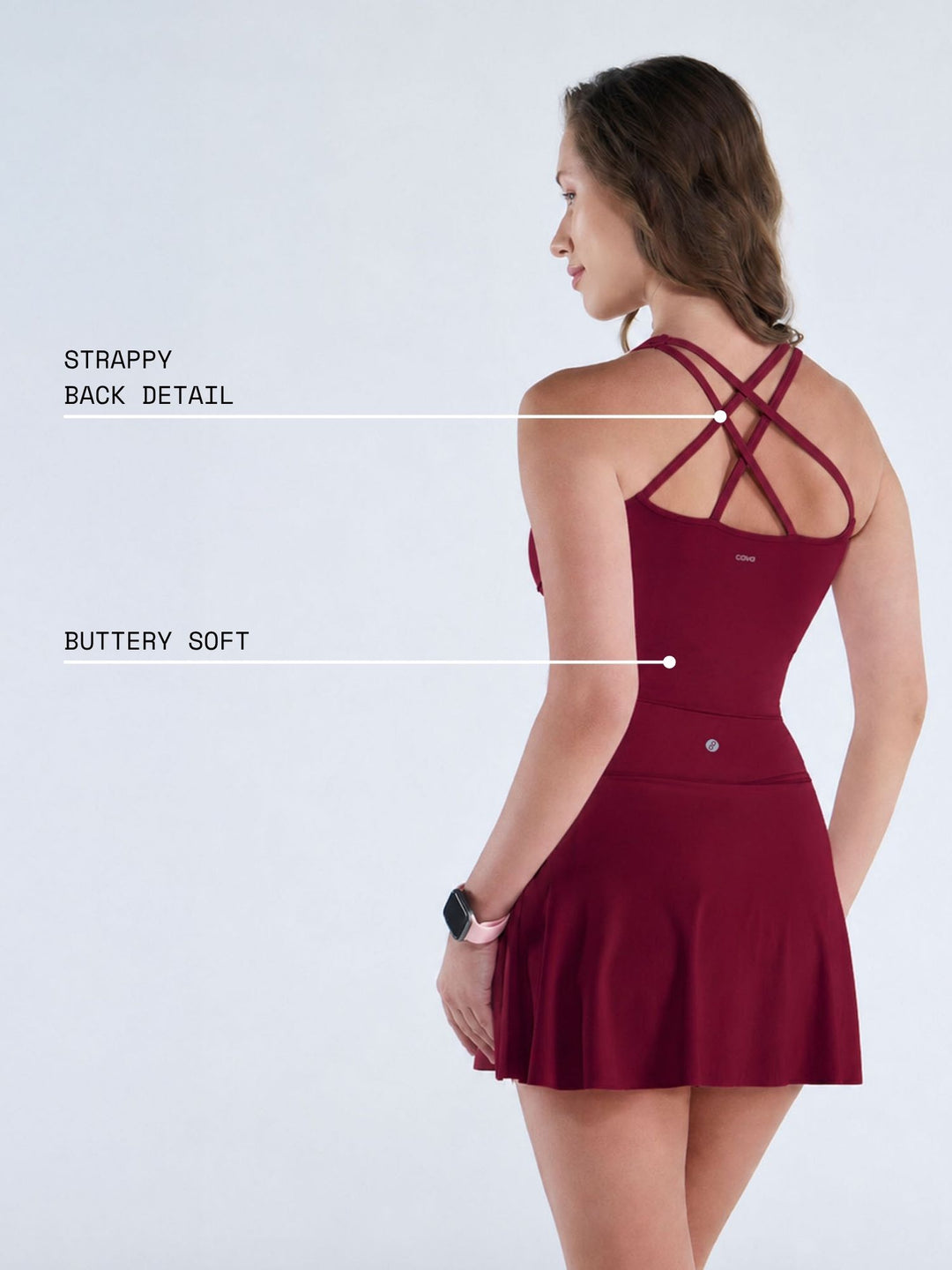 Cherry Heartline Sports Bra