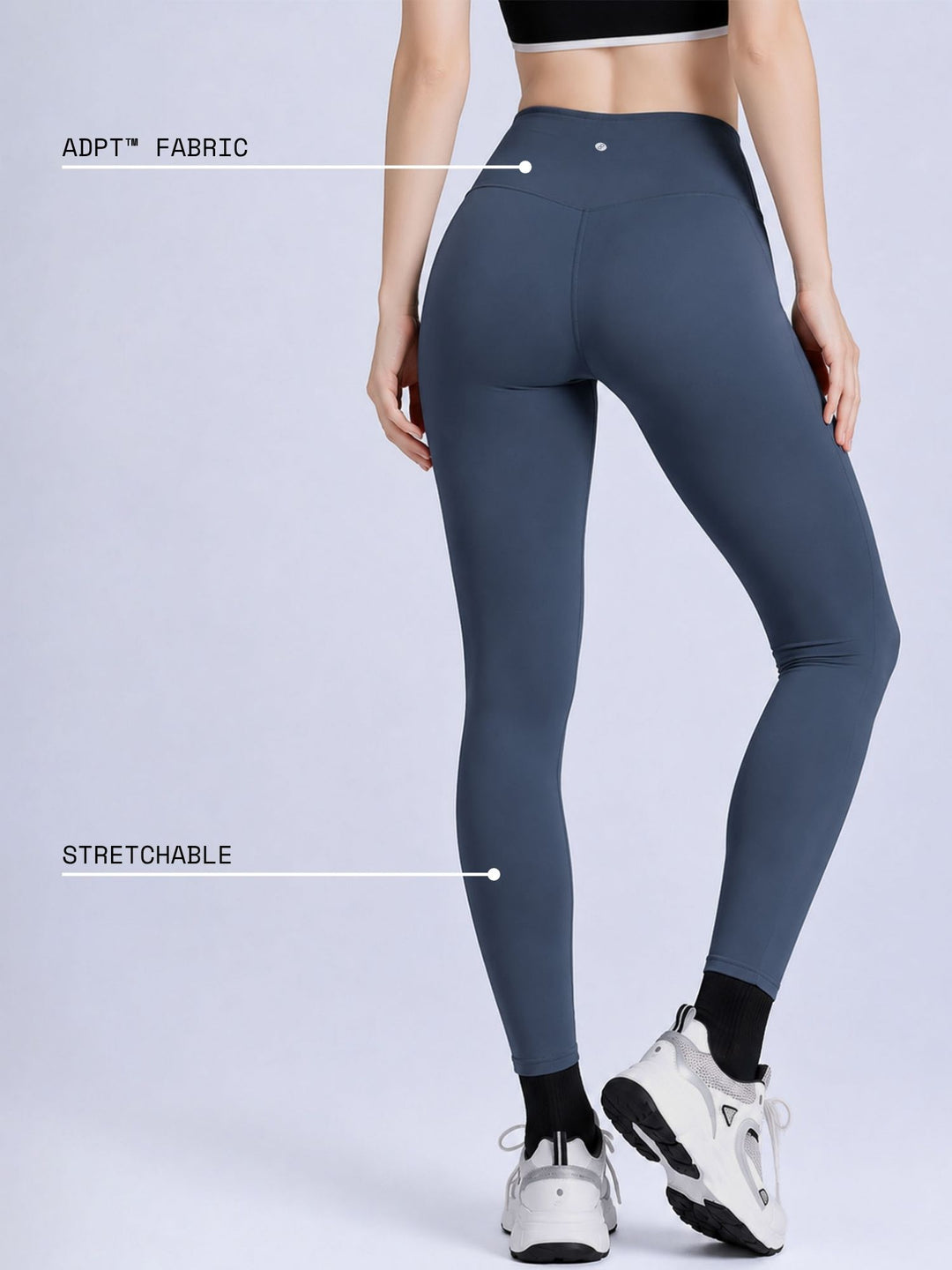 Steel Blue Hourglass Snug Leggings