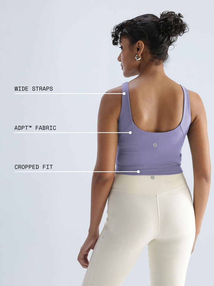 Lilac Refine Crop Tank