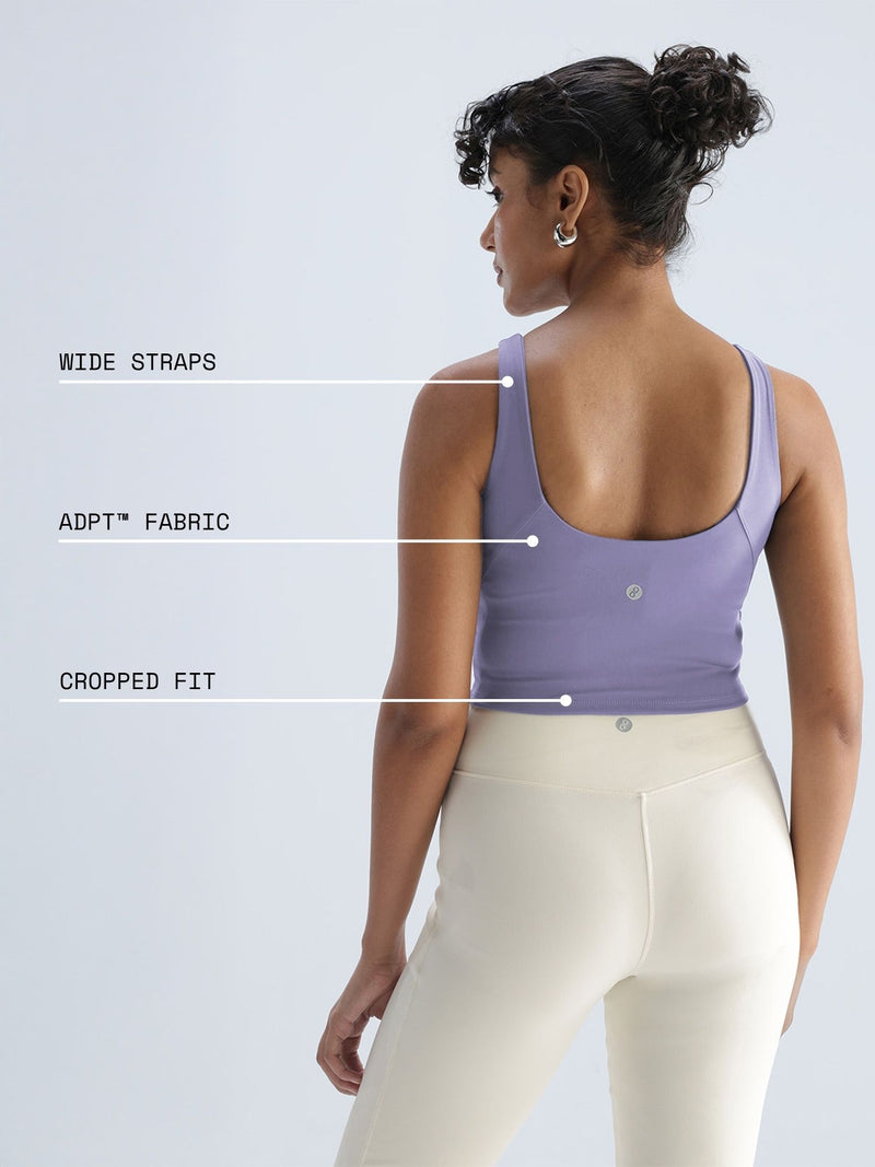 Lilac Refine Crop Tank