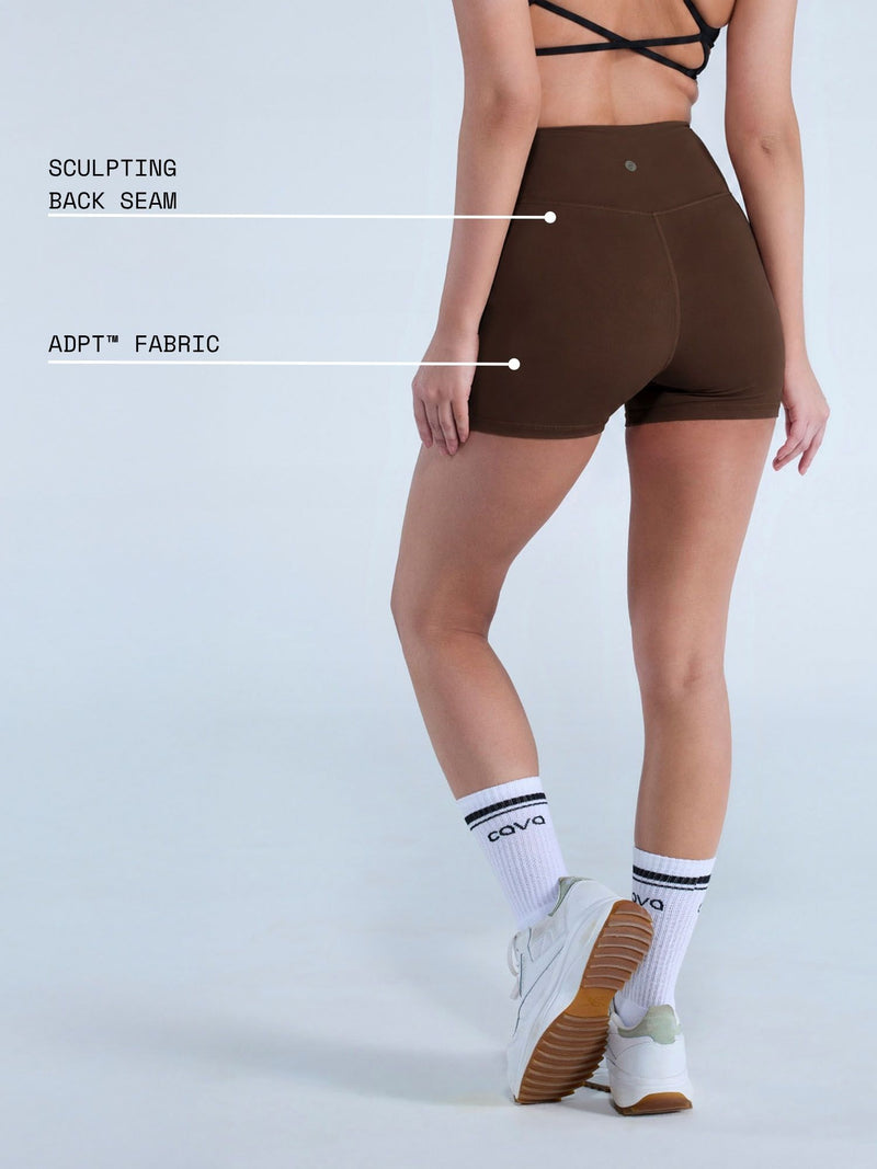 Brown Hourglass Booty Shorts