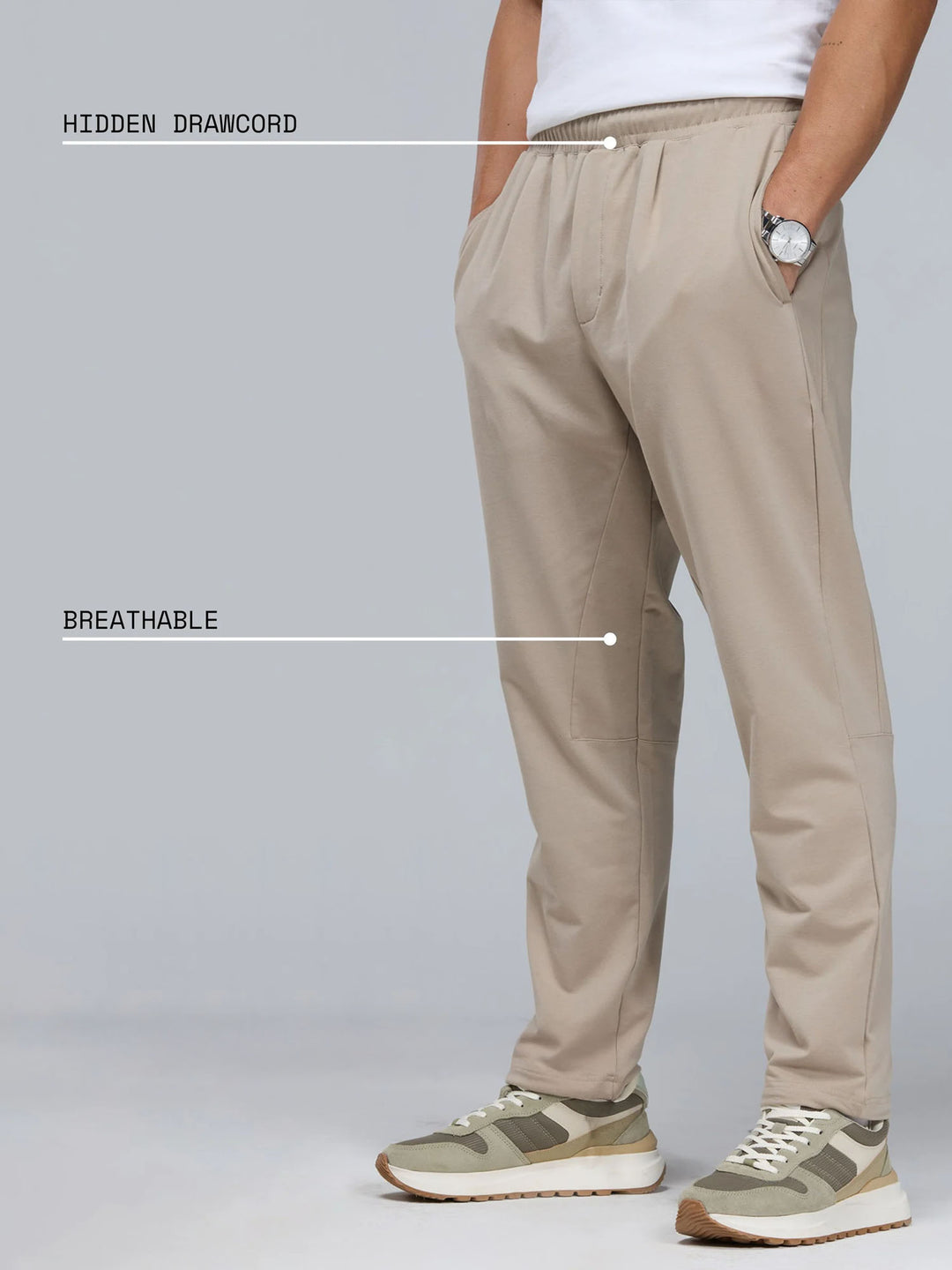 Light Beige Everywear Joggers