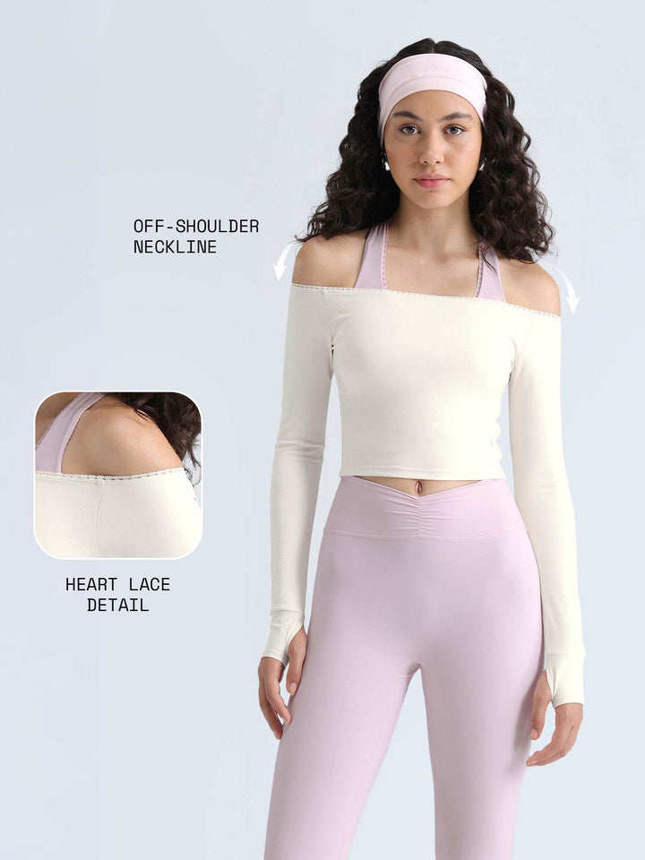 Ivory Lace Off-Shoulder Top