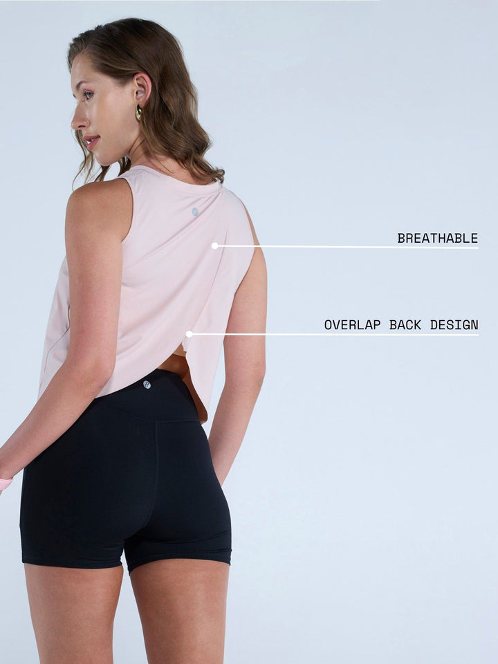Blush Pink Overlap Tank