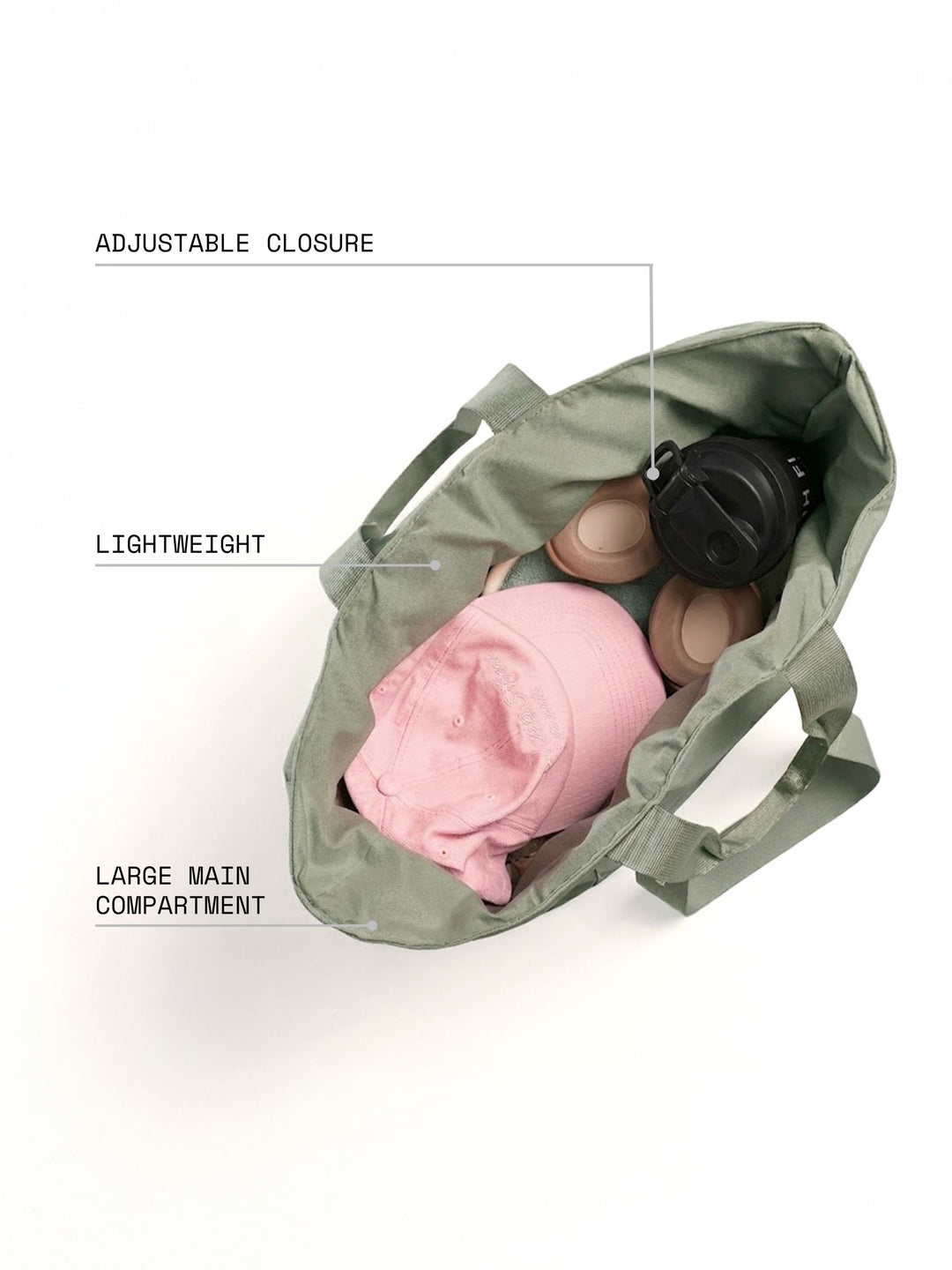Sage Green Cava Essential Tote