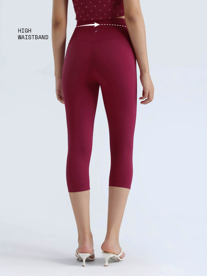 Berry Ruched Capri