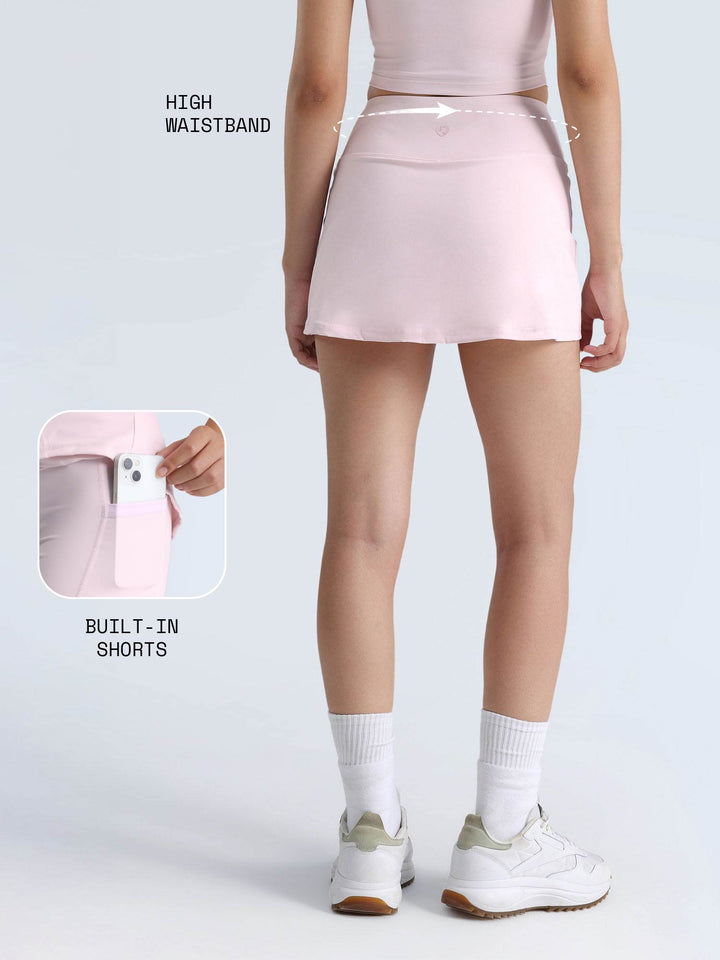 Blush Soft Knot Skorts