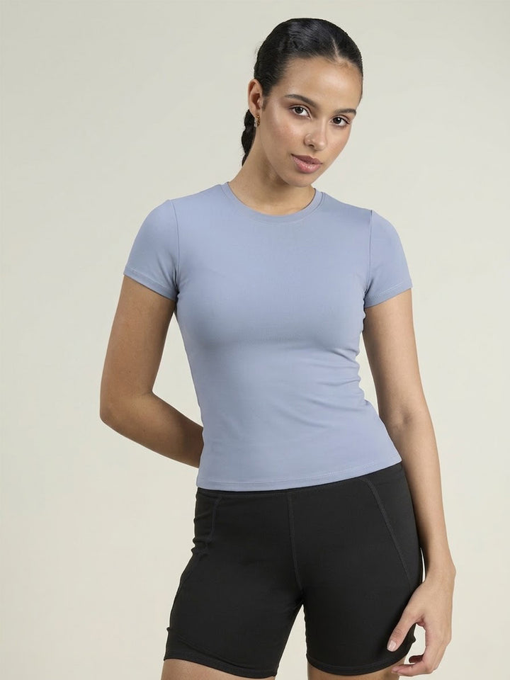 Storm Blue Sculpt Core Top