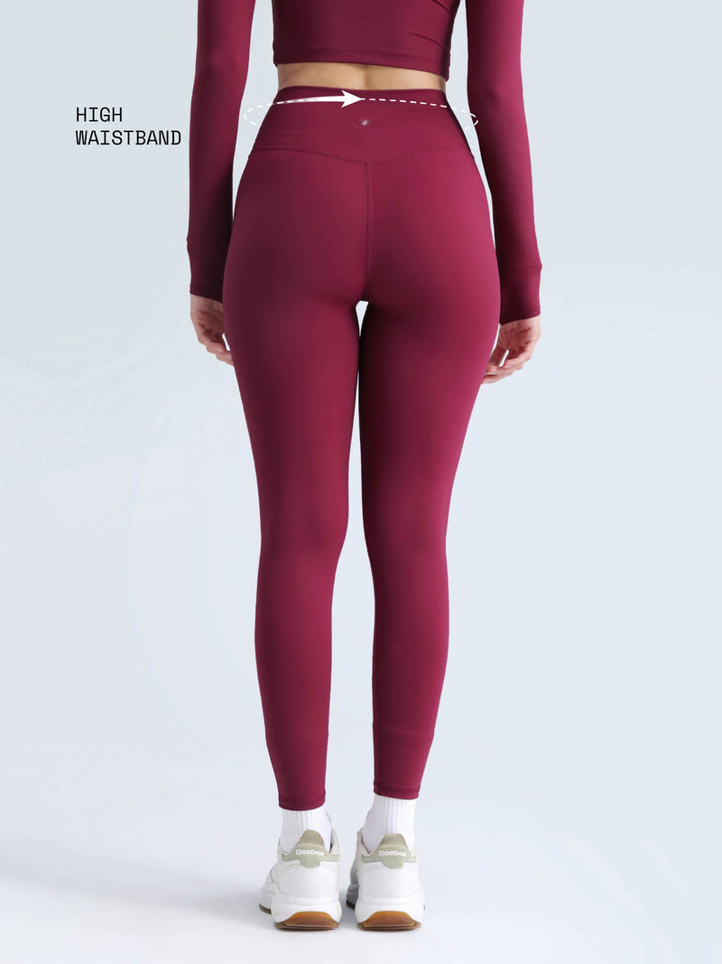 Berry Ruched Snug Leggings