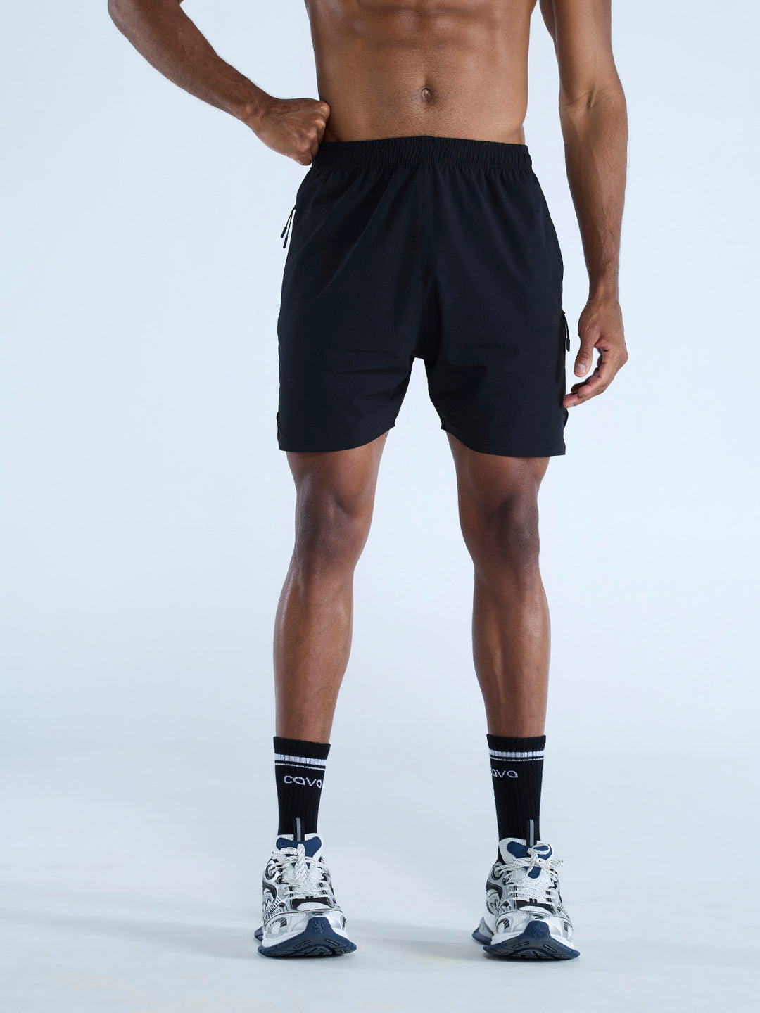 Black 5" Train-In Shorts