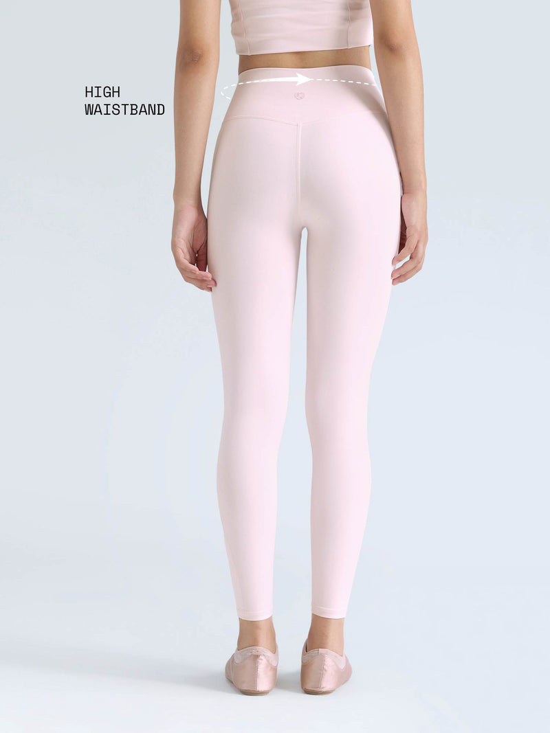 Blush Ruched Snug Leggings