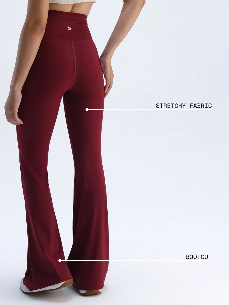 Cherry Hourglass Flared Leggings