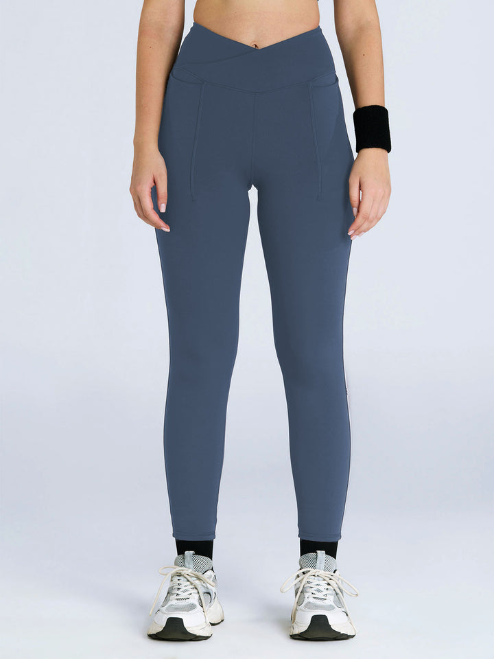 Steel Blue Hourglass Snug Leggings