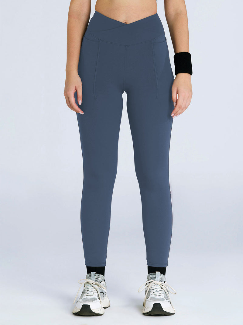 Steel Blue Hourglass Snug Leggings