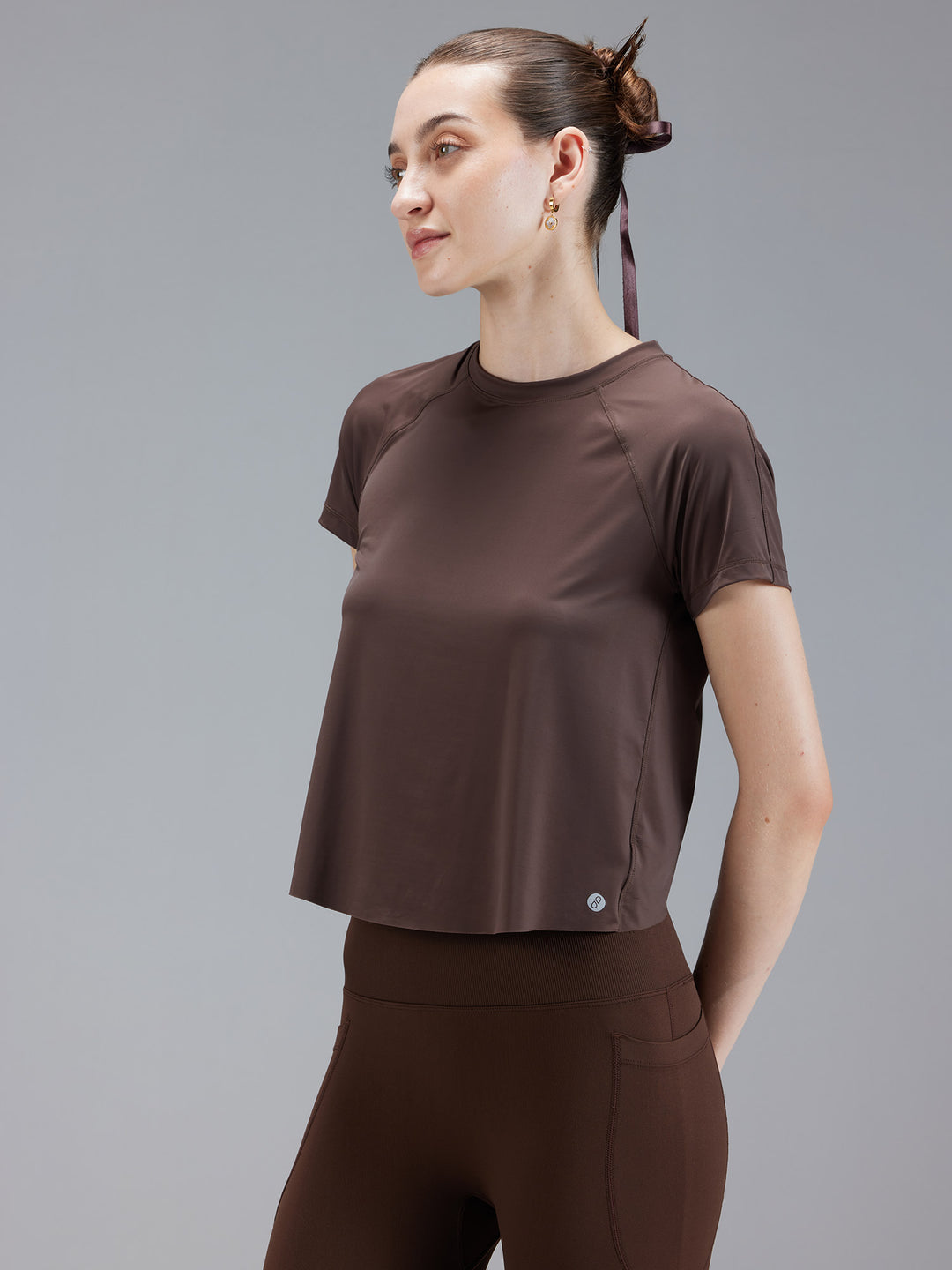 Brown Overlap Tee