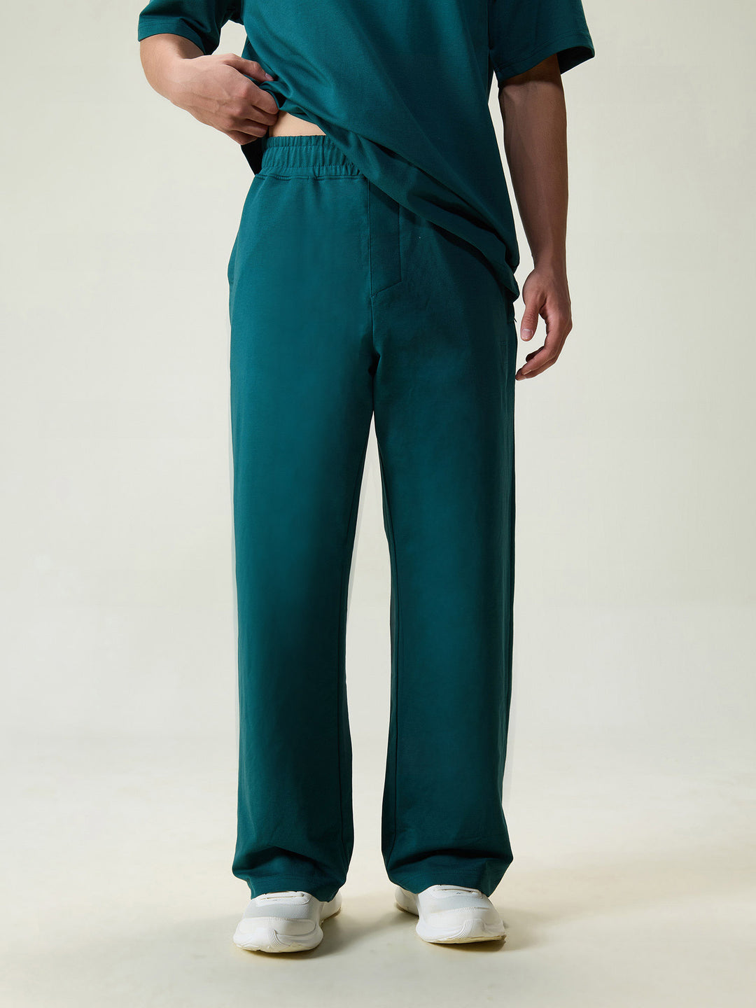 Green Wide Leg Joggers