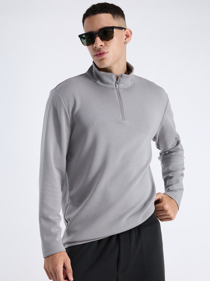 Grey Mello Quarter Zip