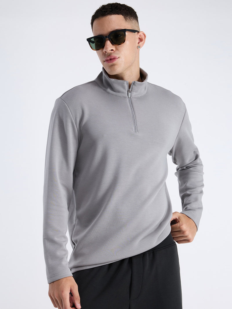 Grey Mello Quarter Zip